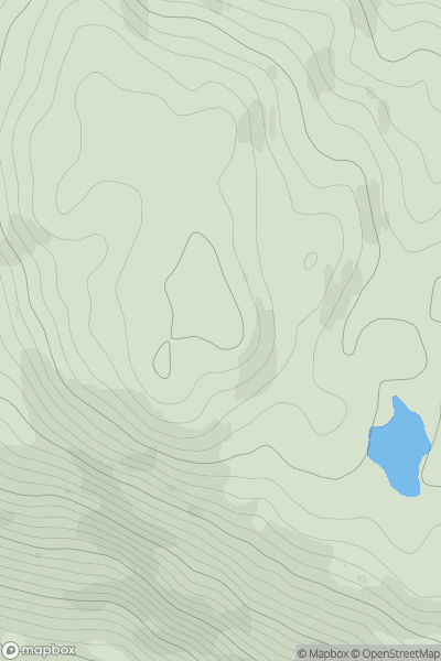 Thumbnail image for Beinn Dubh [Loch Lomond to Strathyre] showing contour plot for surrounding peak